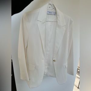 Bershka white blazer